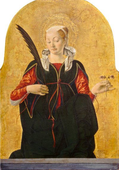Sint Lucia, c. 1473-74 door Francesco del Cossa